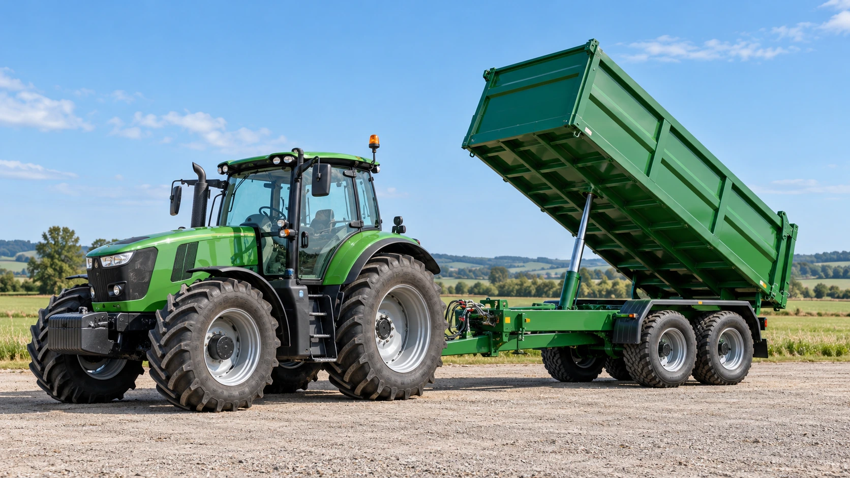 Tractor Hydraulic Tipping Trolley equipment