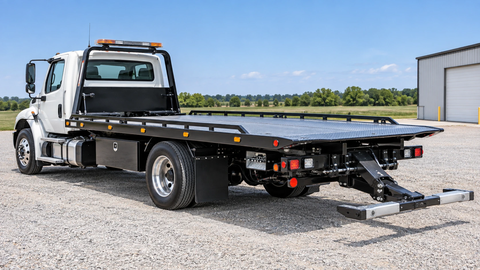 Flat Bed with Under Arm Recovery Trucks equipment