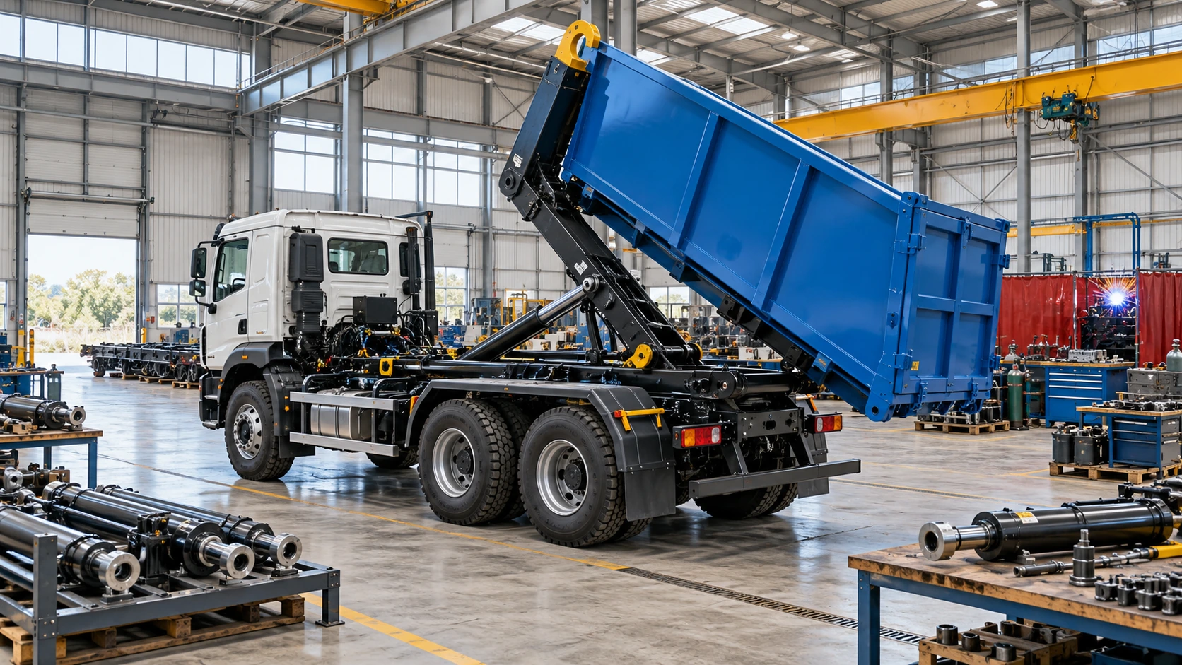 Hydraulic equipment engineering workshop